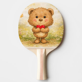 Raquette De Ping Pong Valentine Bear