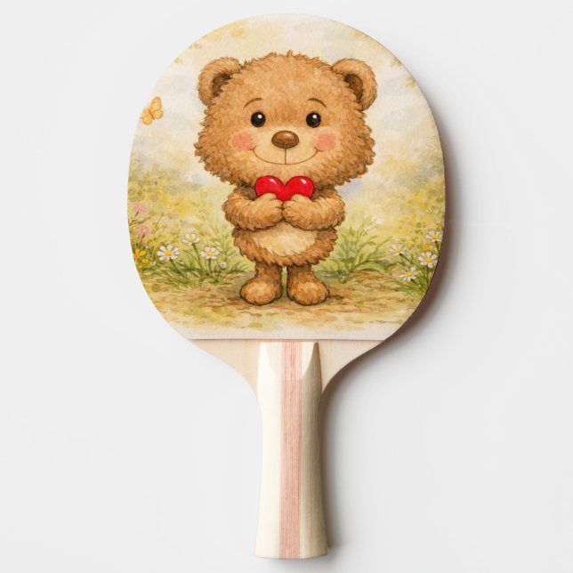 Raquette De Ping Pong Valentine Bear (Devant)