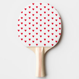 Raquette De Ping Pong Valentines Coeur Rétro Thème