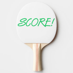 Raquette de ping pong verte blanche Score