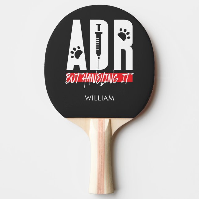 Raquette De Ping Pong Vet Tech ADR, Mais Le Manipuler Vétérinaire Person (Devant)