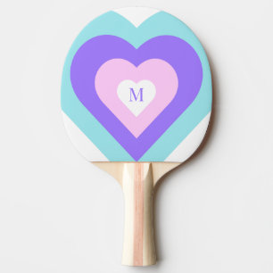 Raquette De Ping Pong Vibrant Y2k 2000s Coeurs multiples