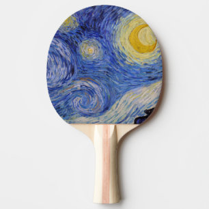 Raquette De Ping Pong Vincent Van Gogh - La nuit étoilée