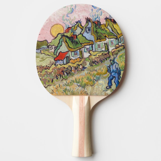 Raquette De Ping Pong Vincent van Gogh - Maisons et figure (Devant)