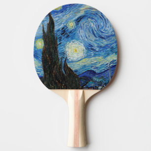 Raquette De Ping Pong Vincent Van Gogh Nuit d'art Vintage