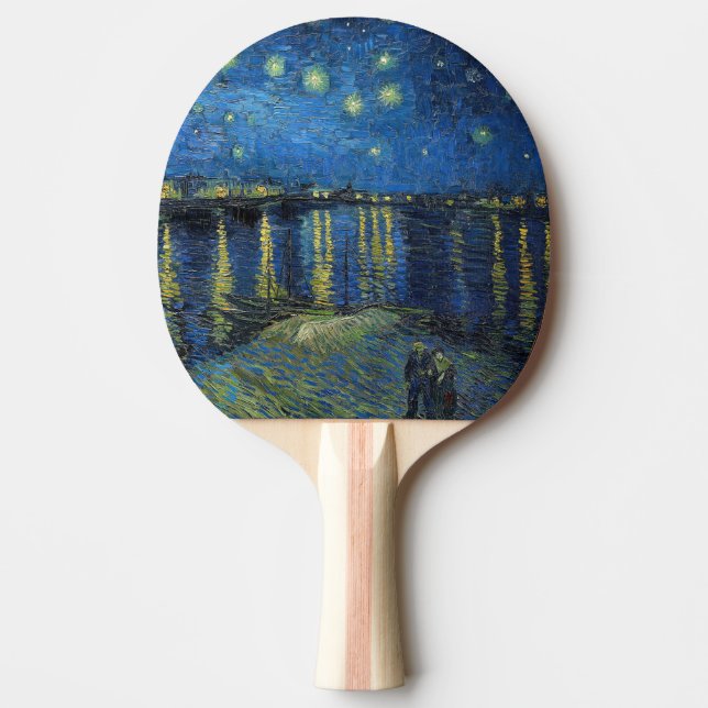 Raquette De Ping Pong Vincent van Gogh - Nuit étoilée sur le Rhône (Devant)