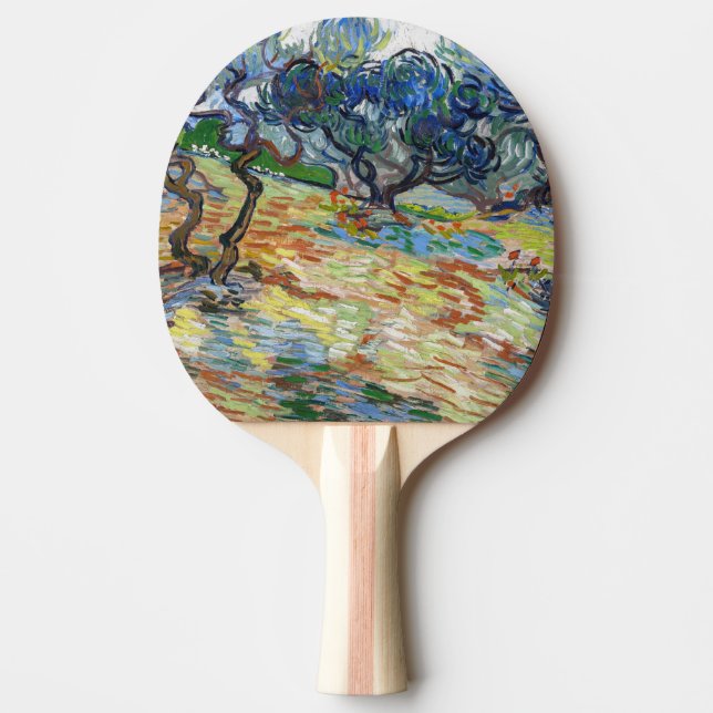 Raquette De Ping Pong Vincent van Gogh - Oliviers : Ciel bleu vif (Devant)