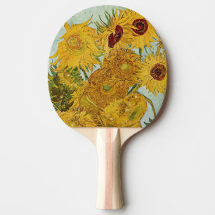 Raquette De Ping Pong Vincent Van Gogh - Vase avec douze tournesols