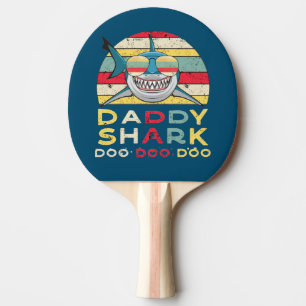 Raquette De Ping Pong Vintage Daddy Shark "Doo Doo Doo"