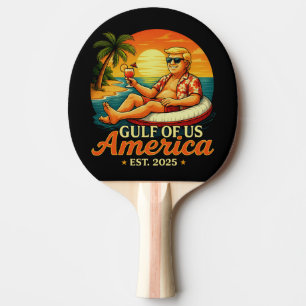 Raquette De Ping Pong Vintage drôle Trump Amérique du Golfe 2025