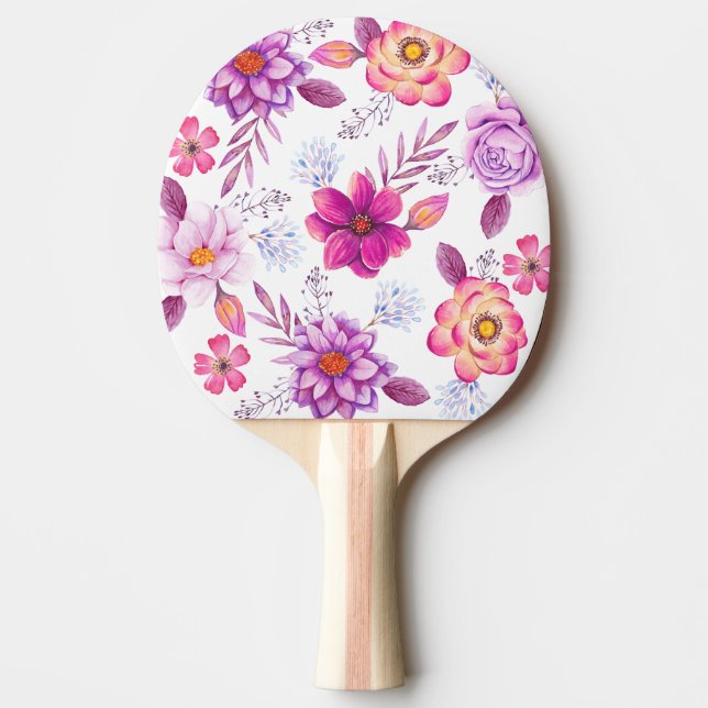 Raquette De Ping Pong Violet rose (Devant)