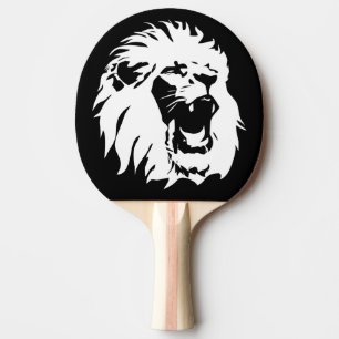 Raquette De Ping Pong Visage du lion rugissant