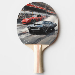 Raquette De Ping Pong Voitures Red & Black Muscle