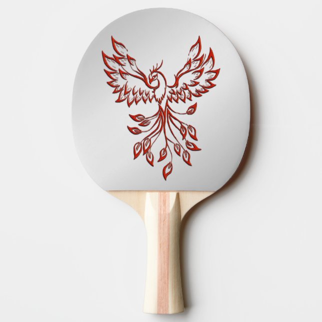 Raquette De Ping Pong Vol d'un argent de Phoenix (Dos)