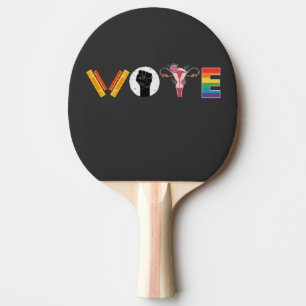Raquette De Ping Pong VOTE Livres Utérus Soutien LGBT