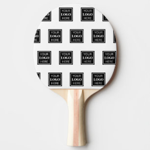 Raquette De Ping Pong Votre logo d'entreprise ici simple