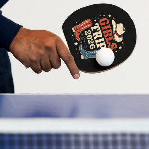 Raquette De Ping Pong Voyage de filles 2026 Tenues de famille assorties