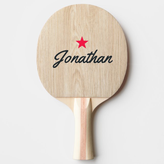 Raquette De Ping Pong White Pine Vintage Star Signature (Devant)