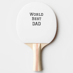Raquette De Ping Pong World best DAD PÈRE ajouter nom texte sport