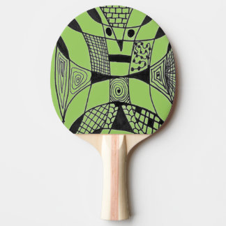 Raquette De Ping Pong "Yappy Dog - green" Ping Paddle Abstrait Ping Pong