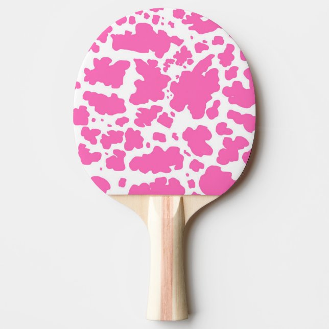 Raquette De Ping Pong Zones de vache rose Imprimer Cowboy Farmer (Devant)