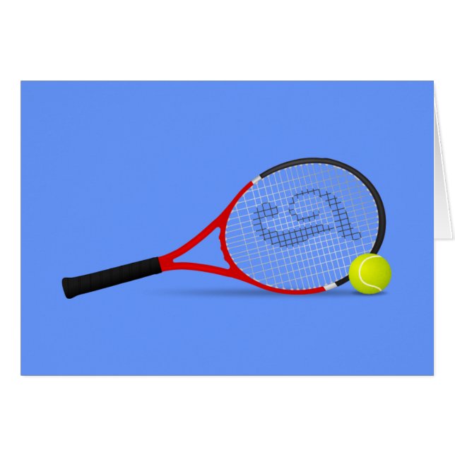 Raquette et balle de tennis (Devant horizontal)
