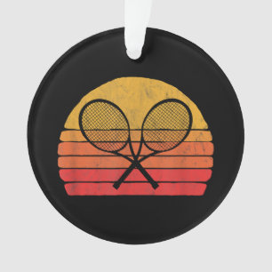 Raquettes de tennis croisées Retro 80s Sun Vintage