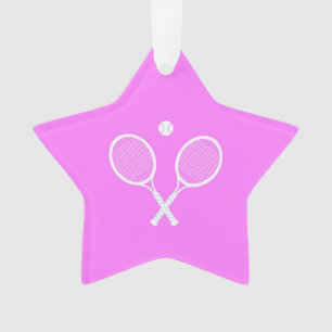Raquettes de tennis et Balle rose étoile