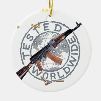 RARE AK-47 RUSSIAN ARMY KALASHNIKOV GUN MILITARY CERAMIC ORNAMENT