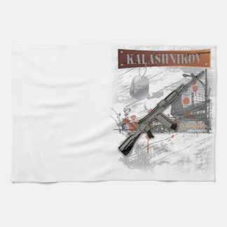 RARE AK-47 RUSSIAN ARMY KALASHNIKOV GUN MILITARY KITCHEN TOWEL