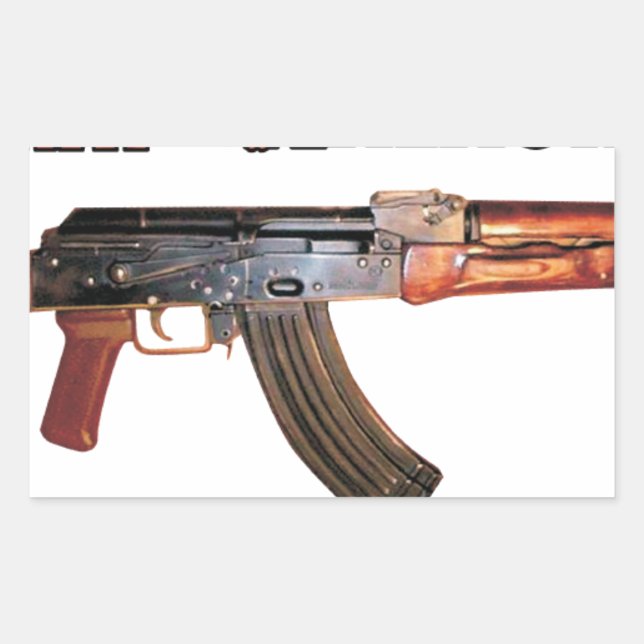 RARE AK-47 RUSSIAN ARMY KALASHNIKOV GUN MILITARY STICKER (Front)