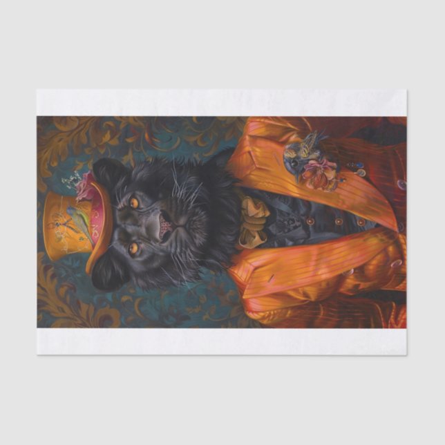 Rare Black Lion10 Tissue Paper (Front)
