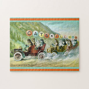 Rare Catskill Mountain Cats 11x14 Jigsaw Puzzle
