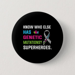 Rare Disease Awareness Day 2025 Rare Genes Superhe 2 Inch Round Button