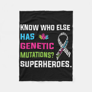 Rare Disease Awareness Day 2025 Rare Genes Superhe Fleece Blanket