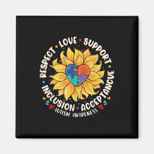 Rare Disease Awareness Shirt Autism Mom Dad Magnet