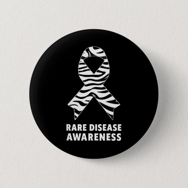 Rare Disease Awareness Shirt - Rare Disease Day 20 2 Inch Round Button (Front)