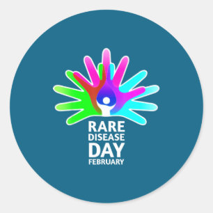 Rare Disease Awareness Shirt - Rare Diseases Day 2 Classic Round Sticker