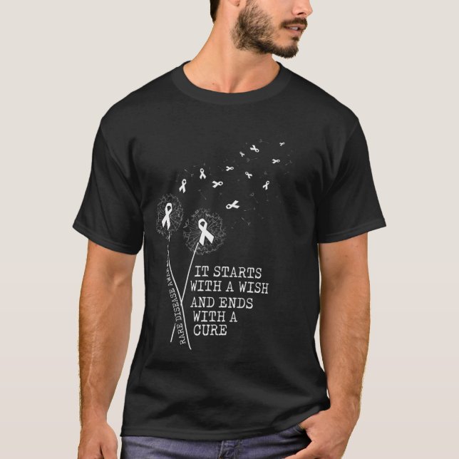 Rare Disease Rare Disease Rare Disease Awareness D T-Shirt (Front)