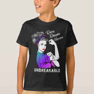 Rare Disease Warrior Unbreakable Awareness Gift  T-Shirt
