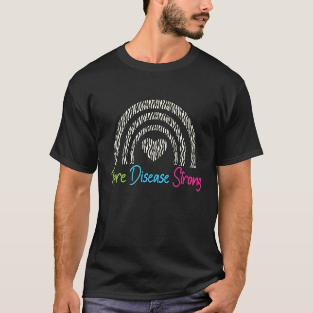Rare Diseases Day 28 February 2022 Rare Rainbow He T-Shirt (Front)