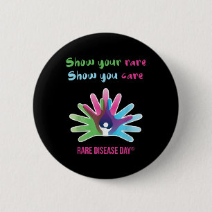 Rare Diseases Day Awareness Rare Disease Support G 2 Inch Round Button