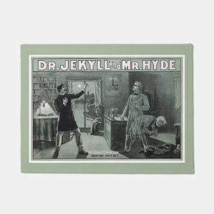 Rare Dr. Jekyll and Mr. Hyde Transformation Poster Doormat