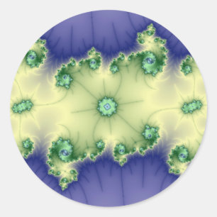 Rare Gem - Fractal Classic Round Sticker