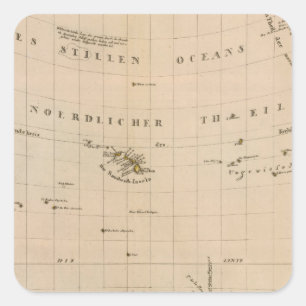 Rare North Pole Projection Square Sticker