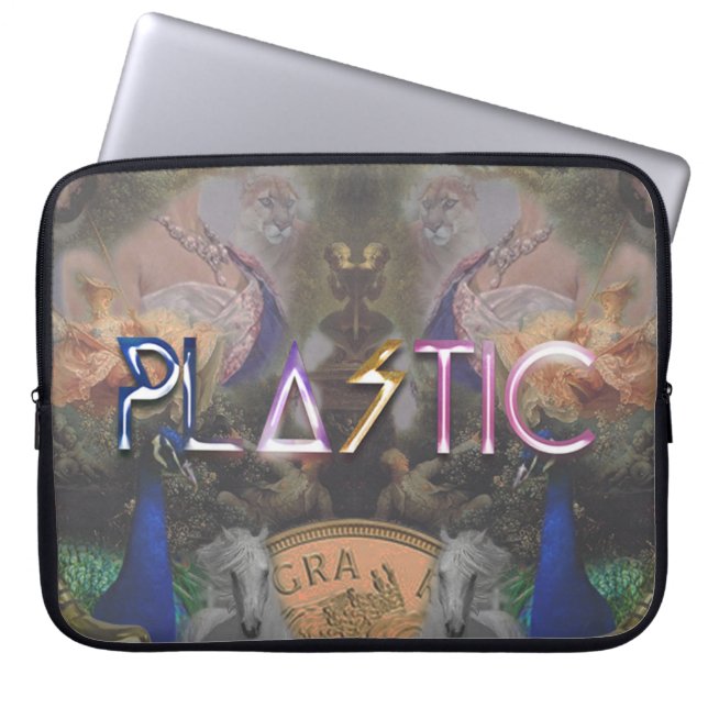 Rare Plastic Print iPad/Laptop Sleeve (Front)