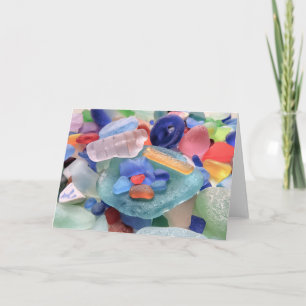 Rare Sea glass trinkets Card