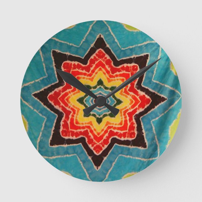 Rare Star Tie Dye PhatDyes Clock (Front)