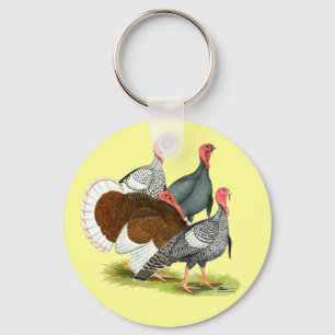 Rare Turkey Quartet Keychain