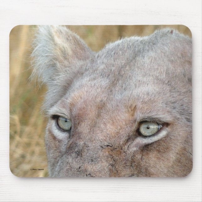RARE WHITE LION  MOUSE PAD (Front)